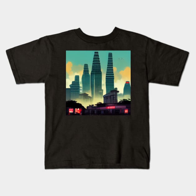 Ho Chi Minh City | Comics style Kids T-Shirt by ComicsFactory